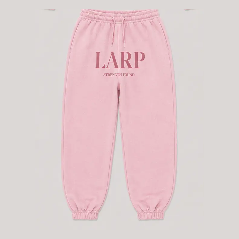 LARP Sweatpants — Pink · Pink — LARP Strength Found