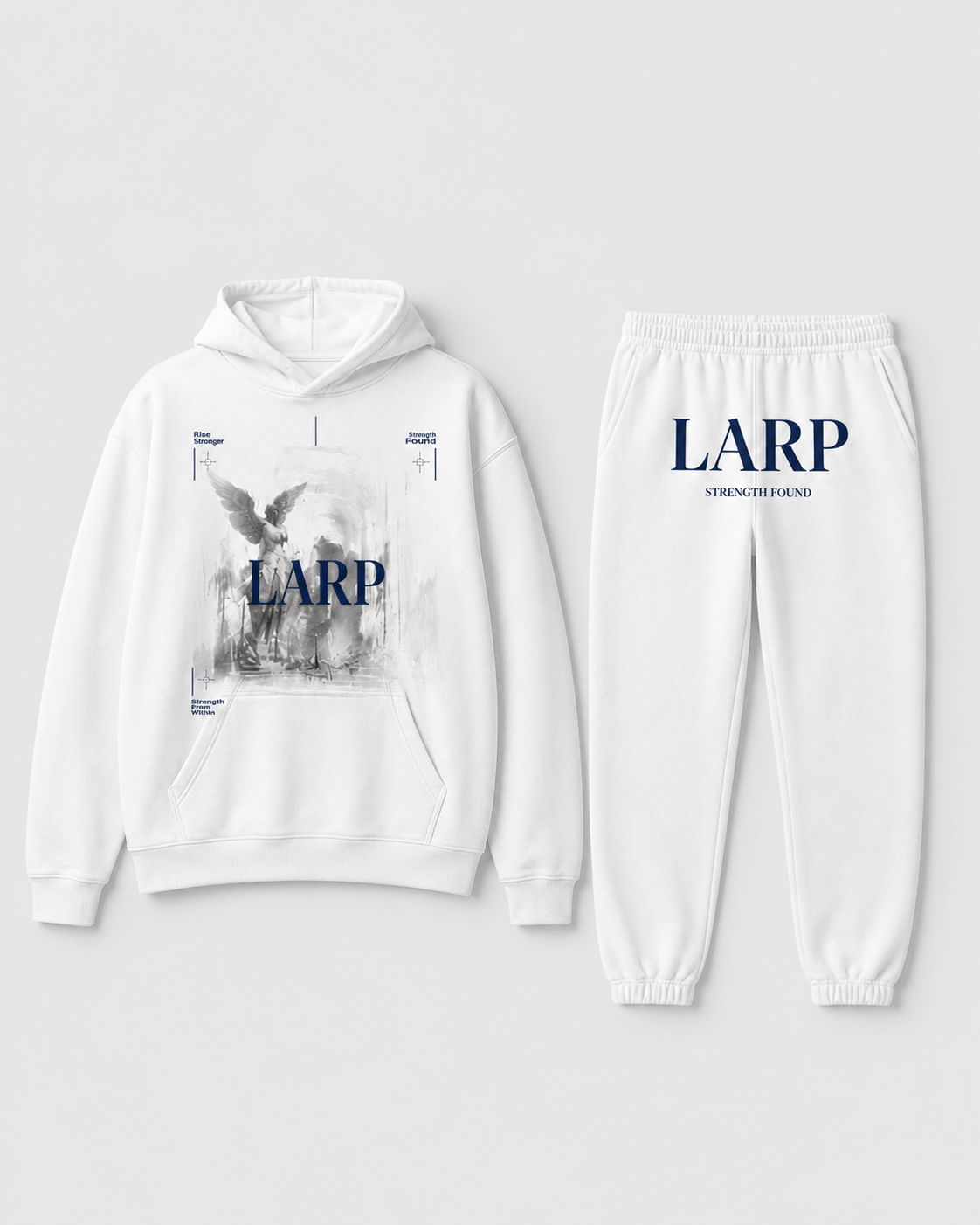 LARP Angel Set — White · Navy — LARP Strength Found