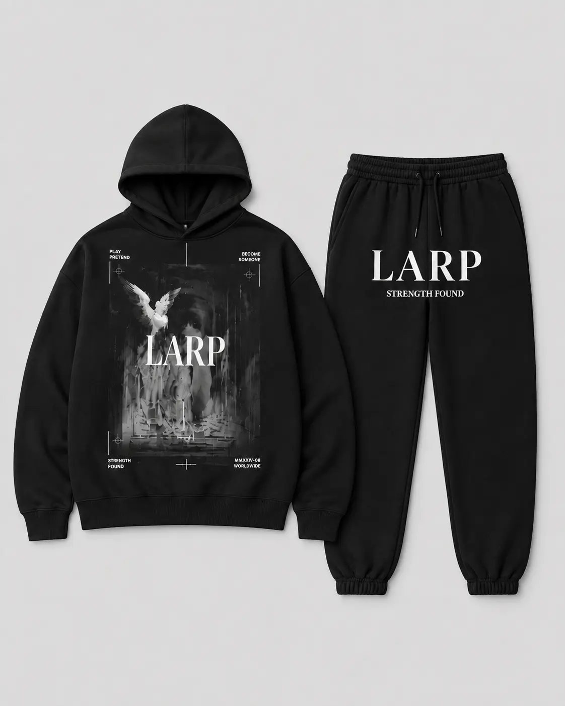 LARP Angel Set — Black · White — LARP Strength Found